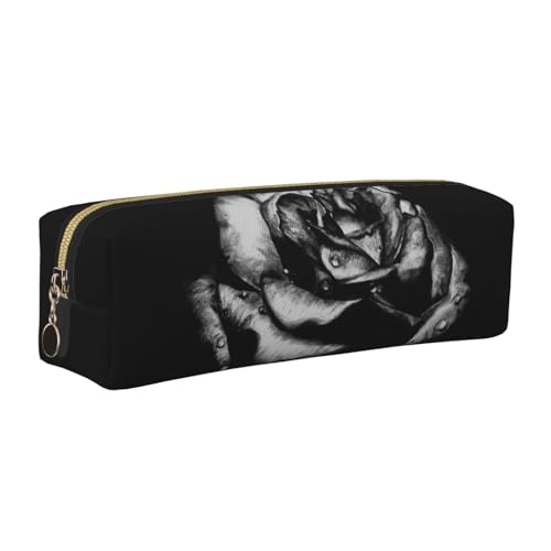 LfearTesa Bleistifttasche, Federmäppchen aus Leder, Schreibwaren-Organizer-Box,Gotisches Blumenmuster LfearTesa Bleistifttasche, Federmäppchen aus Leder, Schreibwaren-Organizer-Box,Gotisches Blumenmuster von LfearTesa