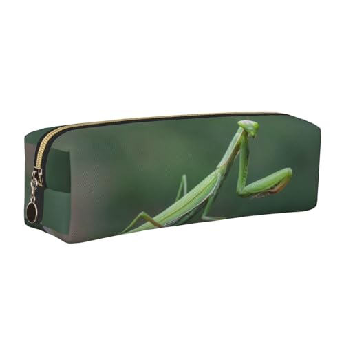 LfearTesa Bleistifttasche, Federmäppchen aus Leder, Schreibwaren-Organizer-Box,Grüne Gottesanbeterin LfearTesa Bleistifttasche, Federmäppchen aus Leder, Schreibwaren-Organizer-Box,Grüne Gottesanbeterin von LfearTesa