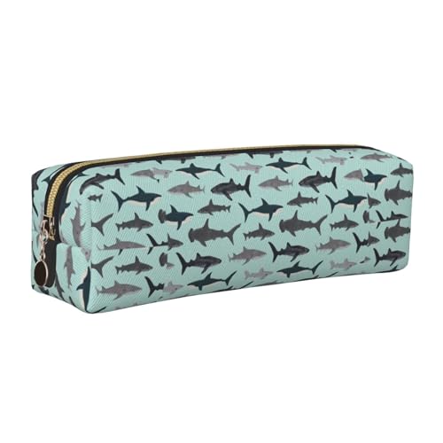 LfearTesa Bleistifttasche, Federmäppchen aus Leder, Schreibwaren-Organizer-Box,Hai LfearTesa Bleistifttasche, Federmäppchen aus Leder, Schreibwaren-Organizer-Box,Hai von LfearTesa