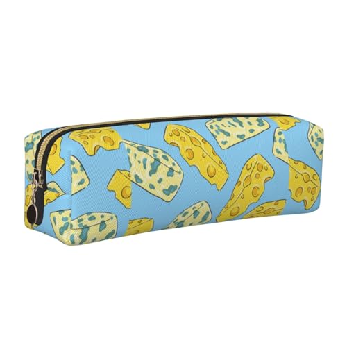 LfearTesa Bleistifttasche, Federmäppchen aus Leder, Schreibwaren-Organizer-Box,Käse und Blauschimmelkäse LfearTesa Bleistifttasche, Federmäppchen aus Leder, Schreibwaren-Organizer-Box,Käse und Blauschimmelkäse von LfearTesa
