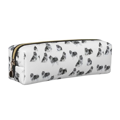 LfearTesa Bleistifttasche, Federmäppchen aus Leder, Schreibwaren-Organizer-Box,Keeshonds LfearTesa Bleistifttasche, Federmäppchen aus Leder, Schreibwaren-Organizer-Box,Keeshonds von LfearTesa