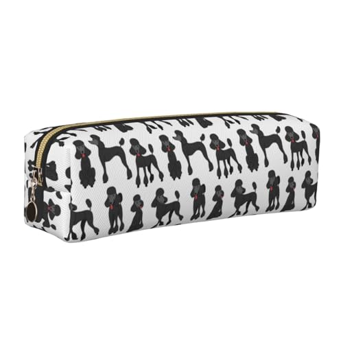 LfearTesa Bleistifttasche, Federmäppchen aus Leder, Schreibwaren-Organizer-Box,Lustiger Pudel LfearTesa Bleistifttasche, Federmäppchen aus Leder, Schreibwaren-Organizer-Box,Lustiger Pudel von LfearTesa