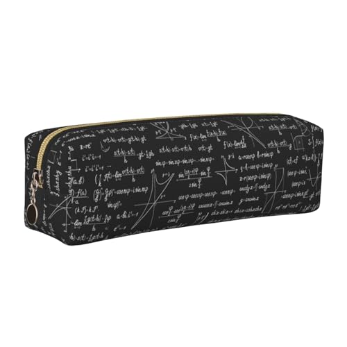 LfearTesa Bleistifttasche, Federmäppchen aus Leder, Schreibwaren-Organizer-Box,Mathematische Muster und Berechnungen LfearTesa Bleistifttasche, Federmäppchen aus Leder, Schreibwaren-Organizer-Box,Mathematische Muster und Berechnungen von LfearTesa