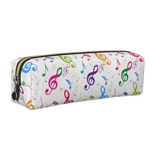 LfearTesa Bleistifttasche, Federmäppchen aus Leder, Schreibwaren-Organizer-Box,Musikfarbe von LfearTesa