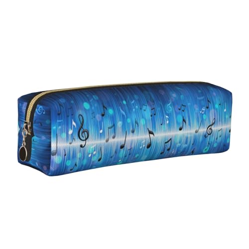 LfearTesa Bleistifttasche, Federmäppchen aus Leder, Schreibwaren-Organizer-Box,Musiknoten mit Notenschlüssel LfearTesa Bleistifttasche, Federmäppchen aus Leder, Schreibwaren-Organizer-Box,Musiknoten mit Notenschlüssel von LfearTesa