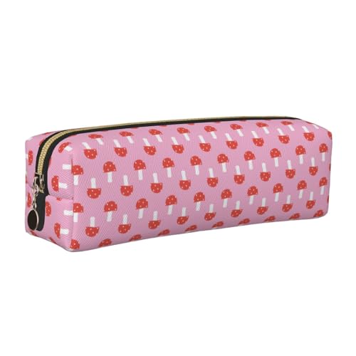 LfearTesa Bleistifttasche, Federmäppchen aus Leder, Schreibwaren-Organizer-Box,Pilze Rosa Rot LfearTesa Bleistifttasche, Federmäppchen aus Leder, Schreibwaren-Organizer-Box,Pilze Rosa Rot von LfearTesa
