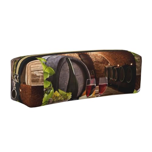 LfearTesa Bleistifttasche, Federmäppchen aus Leder, Schreibwaren-Organizer-Box,Rotweinkeller Bedruckt LfearTesa Bleistifttasche, Federmäppchen aus Leder, Schreibwaren-Organizer-Box,Rotweinkeller Bedruckt von LfearTesa