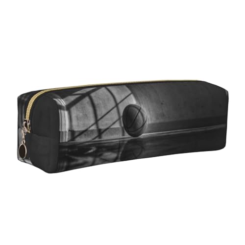 LfearTesa Bleistifttasche, Federmäppchen aus Leder, Schreibwaren-Organizer-Box,Schwarzer Basketball LfearTesa Bleistifttasche, Federmäppchen aus Leder, Schreibwaren-Organizer-Box,Schwarzer Basketball von LfearTesa