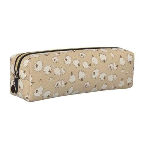 LfearTesa Bleistifttasche, Federmäppchen aus Leder, Schreibwaren-Organizer-Box,Schwarzlicht Schaf Tier LfearTesa Bleistifttasche, Federmäppchen aus Leder, Schreibwaren-Organizer-Box,Schwarzlicht Schaf Tier von LfearTesa