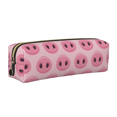LfearTesa Bleistifttasche, Federmäppchen aus Leder, Schreibwaren-Organizer-Box,Süße Schweinenase LfearTesa Bleistifttasche, Federmäppchen aus Leder, Schreibwaren-Organizer-Box,Süße Schweinenase von LfearTesa