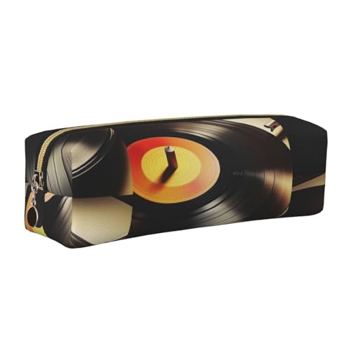 LfearTesa Bleistifttasche, Federmäppchen aus Leder, Schreibwaren-Organizer-Box,Vinyl-Schallplatten drucken LfearTesa Bleistifttasche, Federmäppchen aus Leder, Schreibwaren-Organizer-Box,Vinyl-Schallplatten drucken von LfearTesa