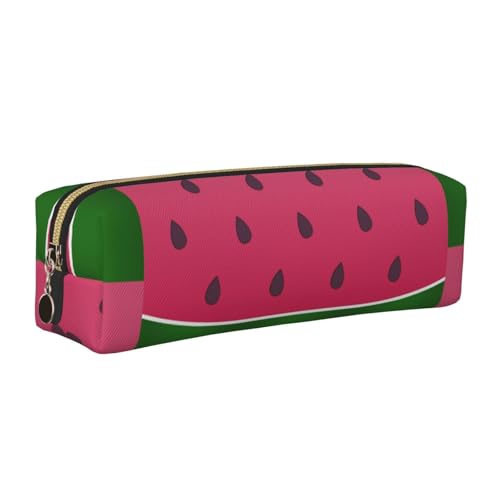 LfearTesa Bleistifttasche, Federmäppchen aus Leder, Schreibwaren-Organizer-Box,Wassermelone Obst Sommer LfearTesa Bleistifttasche, Federmäppchen aus Leder, Schreibwaren-Organizer-Box,Wassermelone Obst Sommer von LfearTesa