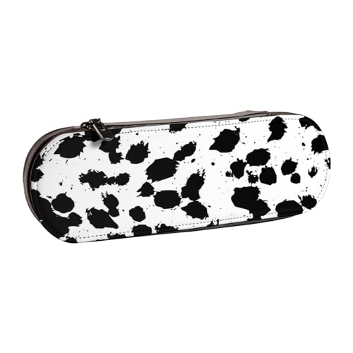 LfearTesa Hartschalen-Federmäppchen, Schreibwaren-Organizer, Leder, Federmäppchen und Make-up-Tasche, Dalmatiner von LfearTesa