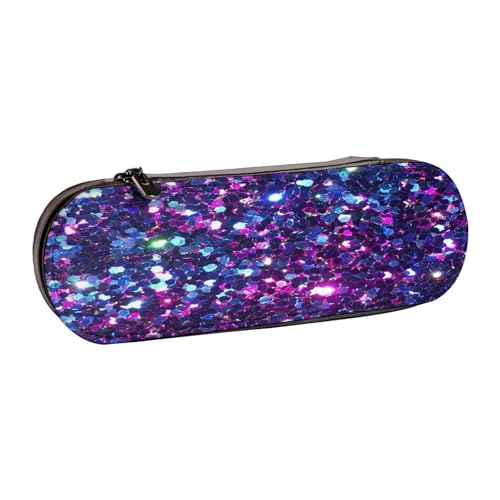 LfearTesa Hartschalen-Federmäppchen, Schreibwaren-Organizer, Leder, Federmäppchen und Make-up-Tasche, Glitzer von LfearTesa