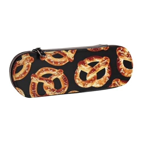 LfearTesa Hartschalen-Federmäppchen, Schreibwaren-Organizer, Leder, Federmäppchen und Make-up-Tasche, Pretze von LfearTesa