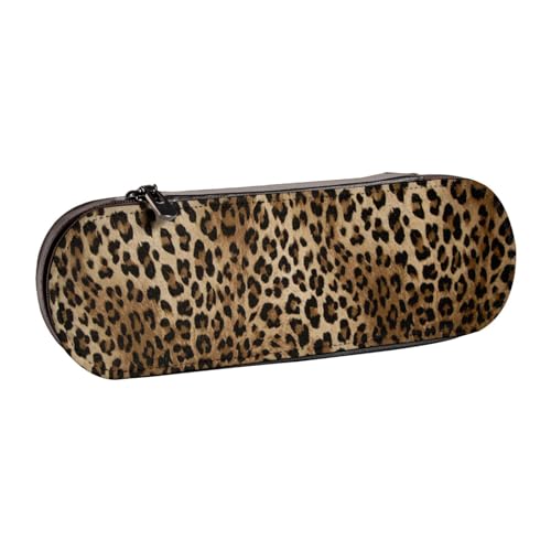 LfearTesa Hartschalen-Federmäppchen, Schreibwaren-Organizer, Leder, Federmäppchen und Make-up-Tasche, gesprenkelter Stoff von LfearTesa