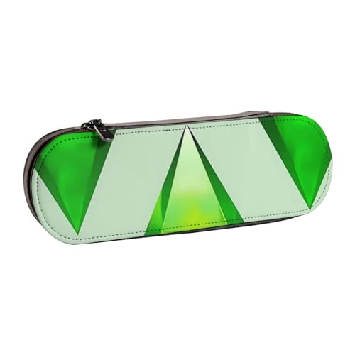 LfearTesa Hartschalen-Federmäppchen, Schreibwaren-Organizer, Leder-Federmäppchen und Make-up-Tasche, Die Sims Plumbob von LfearTesa