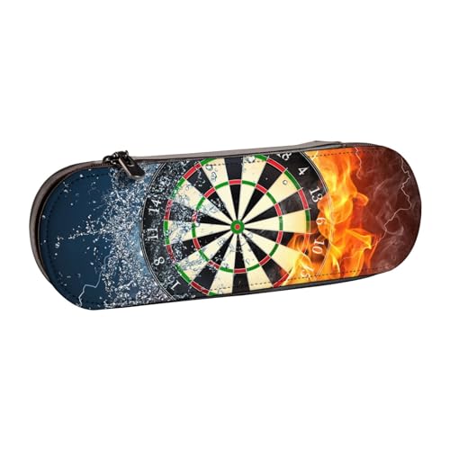 LfearTesa Hartschalen-Federmäppchen, Schreibwaren-Organizer, Leder-Federmäppchen und Make-up-Tasche, Neue Dartscheibe von LfearTesa