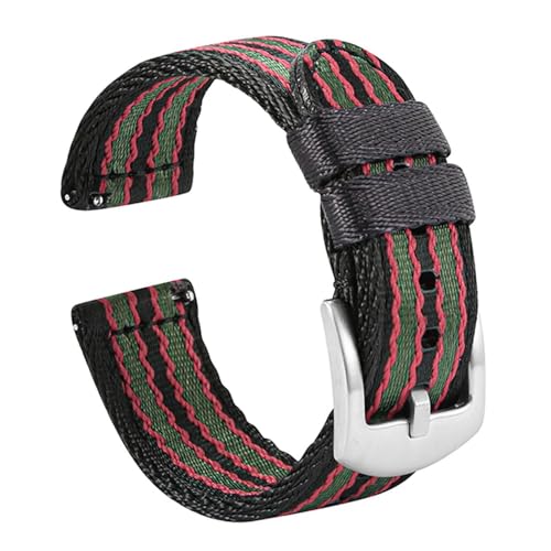 LfearTesa Nylon-Uhrenarmband 18 mm 20 mm 22 mm gewebtes Nylon-Sicherheitsgurt-Armband Ersatzarmband,22mm LfearTesa Nylon-Uhrenarmband 18 mm 20 mm 22 mm gewebtes Nylon-Sicherheitsgurt-Armband Ersatzarmband,22mm von LfearTesa