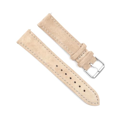 LfearTesa Weiches Wildleder-Uhrenarmband 18 mm 19 mm 20 mm 22 mm 24 mm Blaubraune Uhrenarmbänder Edelstahlschnalle,Beige,18 mm LfearTesa Weiches Wildleder-Uhrenarmband 18 mm 19 mm 20 mm 22 mm 24 mm Blaubraune Uhrenarmbänder Edelstahlschnalle,Beige,18 mm von LfearTesa