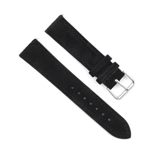 LfearTesa Weiches Wildleder-Uhrenarmband 18 mm 19 mm 20 mm 22 mm 24 mm Blaubraune Uhrenarmbänder Edelstahlschnalle,Schwarz,19 mm LfearTesa Weiches Wildleder-Uhrenarmband 18 mm 19 mm 20 mm 22 mm 24 mm Blaubraune Uhrenarmbänder Edelstahlschnalle,Schwarz,19 mm von LfearTesa