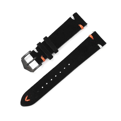 LfearTesa Wildleder Uhrenarmband 20mm 22mm Grau Vintage Band Ersatzarmband,Schwarz,20 mm LfearTesa Wildleder Uhrenarmband 20mm 22mm Grau Vintage Band Ersatzarmband,Schwarz,20 mm von LfearTesa