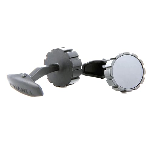 Mattschwarze, runde Manschettenknöpfe für den Bräutigam, individuell gestaltet mit Emaille, einzigartige Hemdmanschettenknöpfe für Herren, verleihen formeller Kleidung Eleganz,Farbe 5,1 Paar von LfearTesa