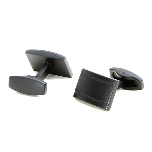 Mattschwarze, runde Manschettenknöpfe für den Bräutigam, individuell gestaltet mit Emaille, einzigartige Hemdmanschettenknöpfe für Herren, verleihen formeller Kleidung Eleganz,Farbe 7,1 Paar von LfearTesa