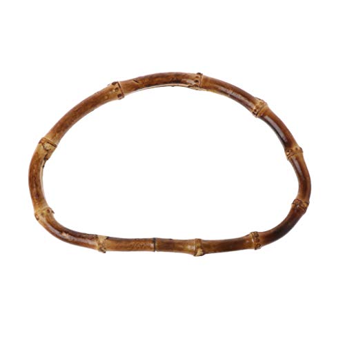 15 cm D Geformte Bambusspurhandtaschenhandles Ersatz Für Handgefertigte Bag Strandbeutel Handtaschen Strohbeutel Geldbörse Griffe von LfrXtra