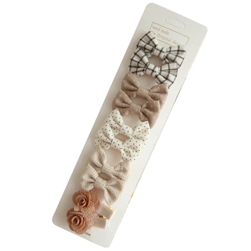 5 Paar Kinder-Haarspangen mit Schmetterlingsschleifen, weiche Haarspangen, einfach zu tragen, Haarschmuck für den täglichen und Partygebrauch von LfrXtra