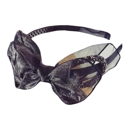 Elegantes Netz-Haarband mit Fliege, hoher Totenkopf-Haarband, 1920er-Jahre-Fascinator, Haarreif für weibliche Teaparty-Haarformung von LfrXtra