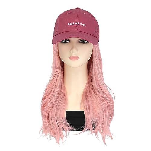 Frauen Langes Haar Erweiterung Perücken Mode Verstellbarer Baseballhut Mit Perücke Dress Up Accessoires Langperücke Kopfbedeckung von LfrXtra