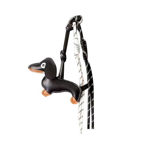 Geflochtener Seilschlüsselketten Dackel Anhänger Pendellasche Pedant Geldbeutel Ornament Bags Dekore Für Vintage Styles Enthusiasten von LfrXtra