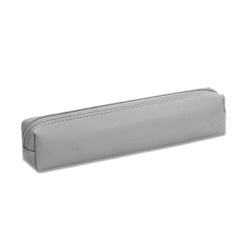 LfrXtra Bürobedarf, kleines Leder-Federmäppchen, leichtes Stifteetui mit Reißverschluss, Reise-Make-up-Tasche für Studenten, Erwachsene, Damen, Herren, Gy, 19x3.5x3.50cm LfrXtra Bürobedarf, kleines Leder-Federmäppchen, leichtes Stifteetui mit Reißverschluss, Reise-Make-up-Tasche für Studenten, Erwachsene, Damen, Herren, Gy, 19x3.5x3.50cm von LfrXtra