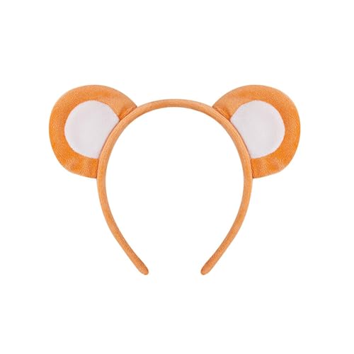 LfrXtra Haarteil mit Cartoon-Bär-Ohren, verstellbare Schleifen, Krawatte, kurzes Kleid, Cosplay-Zubehör für Kinder und Jugendliche LfrXtra Haarteil mit Cartoon-Bär-Ohren, verstellbare Schleifen, Krawatte, kurzes Kleid, Cosplay-Zubehör für Kinder und Jugendliche von LfrXtra