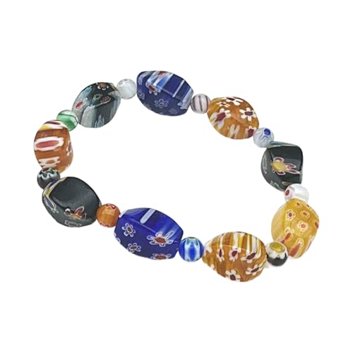 LfrXtra Handgefertigte Verdrehte Glasperlen Armband Art Art Tortable Dekoration Für Frauen Männer Handwerk Spiralen Perlenschmuck von LfrXtra