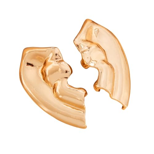 LfrXtra Handgefertigter Damenschmuck, einzigartige geometrische Legierung Ohrstecker für Frauen, modisches und leichtes Schmuck-Accessoire für den Alltag oder Partys von LfrXtra