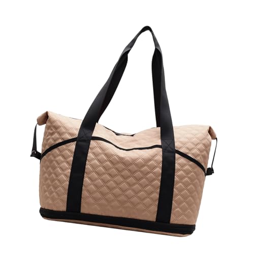 LfrXtra Home,Gym Bag Large Capacity Travel Bag Expandable Fitness Bag with Dry and Wet Separation Sport Bag Weekenders Bag for Daily, Kh, 50x23x44 von LfrXtra