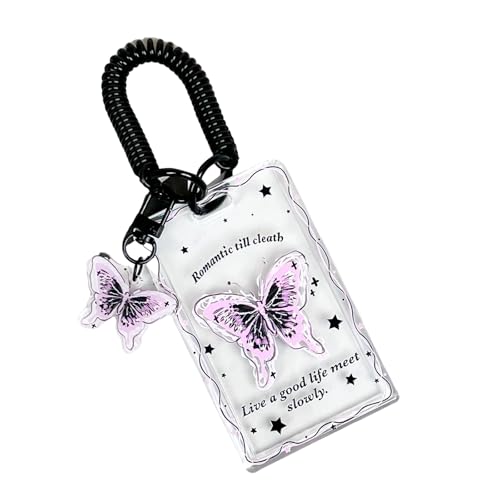 LfrXtra Kartenhülle zum Öffnen für Karten, durchsichtiger Halter, Schiebeverschluss, Business-Schutz, Anti-Verlust-Kartenhalter von LfrXtra