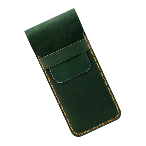 LfrXtra Lederbrunnen Stiftkoffer Wasserbeständiger Organizer Tragbare Bleistifttasche Für Männer Frauen Schreiben Essentielles Speicherleder Accessoire von LfrXtra