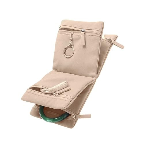 LfrXtra Praktische Schmuck Organisatoren Tasche Für Frauen Mit Halskette Und Ohrringhaltern Die Sich Perfekt Für Reise Und Reise Eignen von LfrXtra