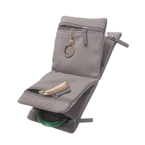 LfrXtra Praktische Schmuck Organisatoren Tasche Für Frauen Mit Halskette Und Ohrringhaltern Die Sich Perfekt Für Reise Und Reise Eignen von LfrXtra