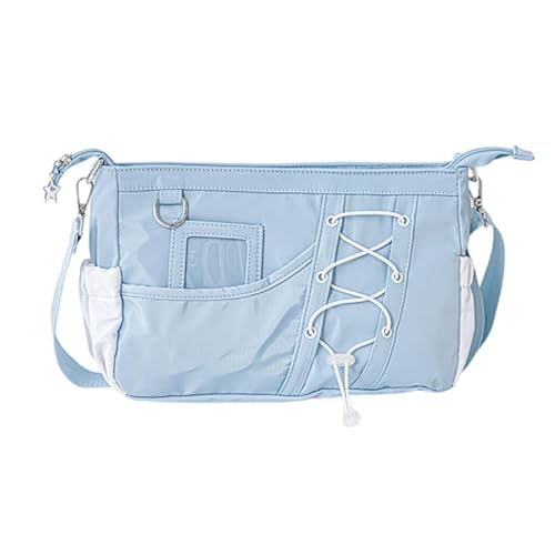 LfrXtra Star Itabag Crossbody Bag Mit Verstellbarem Gurt Stilvolle Kordelschulter Für Schulreisen Und Tägliche Nutzung Drawess Crossbody Schöne Itabag Mode Schulter Für Pin Display von LfrXtra