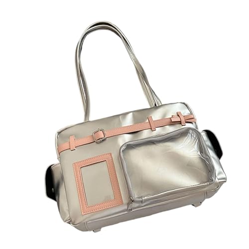 LfrXtra Stilvolle Umhängetasche aus PU-Leder mit Anime-Motiv für Schulmädchen mit großem Fassungsvermögen und verstellbarem Schultergurt, S, 21*31*8.5 von LfrXtra