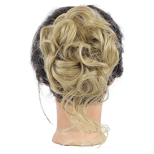 LfrXtra Synthetische Chaotische Brötchen Klauen Clip Haar Stück Wellen Lockiges Haar Brötchen Clip Ponytail Extensions Haare Haarstücke Für Mädchen von LfrXtra