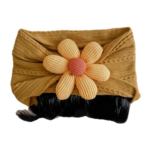 Modisches Toupet-Stirnband für Neugeborene, Kleinkinder, Cosplay, Kopfbedeckung, Haarband, Blumen-Dekor, Haarteil, Haar-Accessoire von LfrXtra
