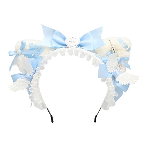 Plüsch-Ohr-Stirnband im Anime-Stil, Haarschmuck, Kopfschmuck verleiht jedem Outfit Charme, geeignet für verschiedene Anlässe von LfrXtra