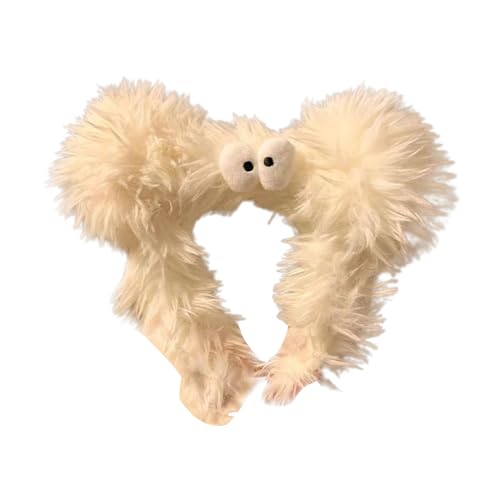 Plüsch-Stirnbänder, Cartoon-Stirnband, weich und saugfähig, Komfort für Make-up, Dusche, Gesicht, Haarband für Teenager und Mädchen von LfrXtra