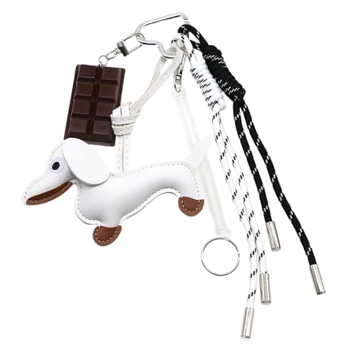 Schöner Schokoladenschlüsselring PU Keychain Kreative Auto Kettenkette Wurst Hund Schlüsselringe Hängende Ornamente Tasche Charme Für Frau von LfrXtra