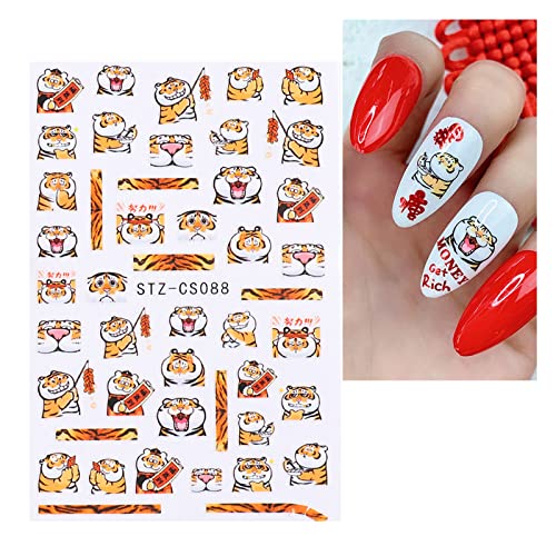 Tiernagelaufkleber 3d Decals Neujahr Art Sticker Acryl Nails Supplies Geschenk Für Frauen Mädchen von LfrXtra